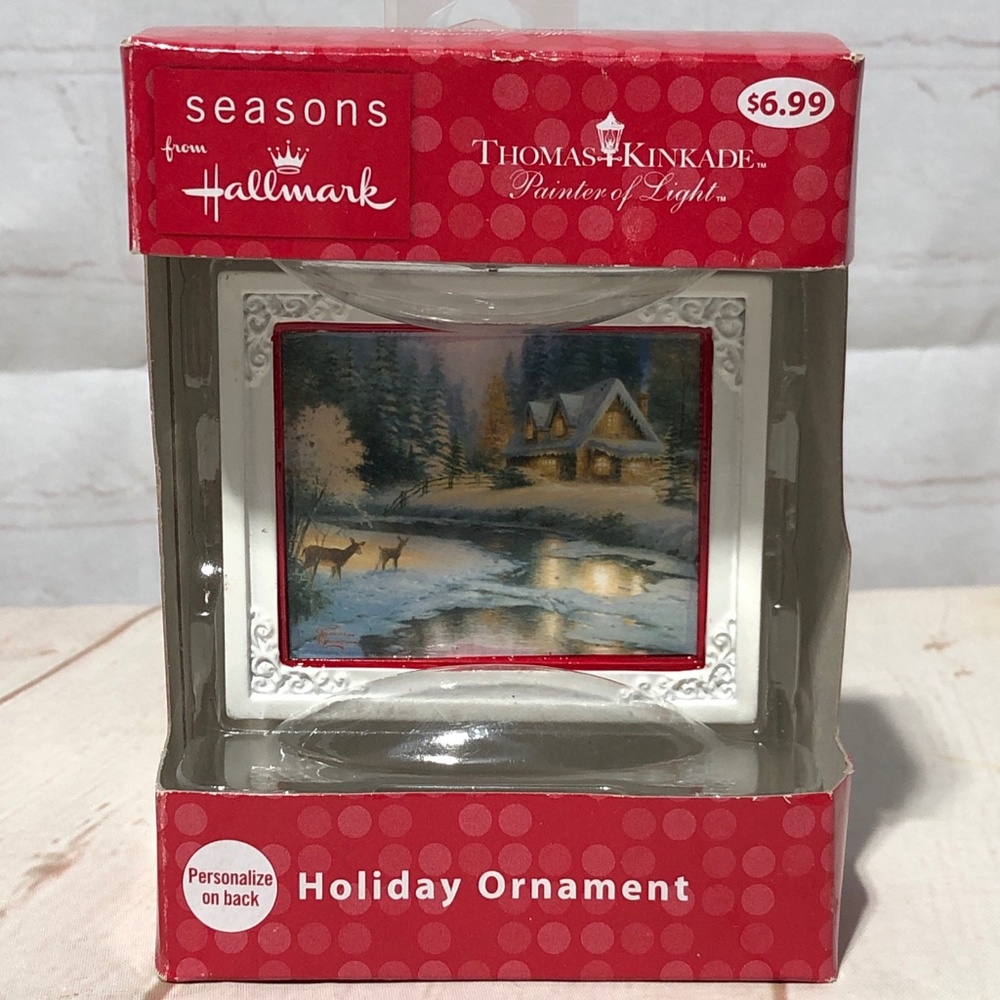 Hallmark 2016 Thomas Kinkade Christmas Ornament Holiday Painter Of Light